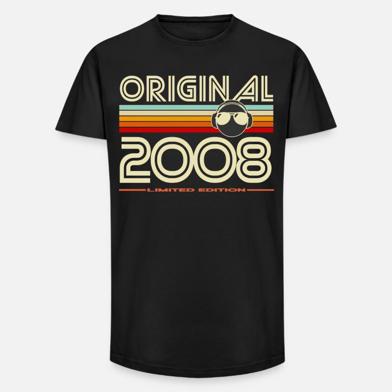 Originale Retro-Edition von 2008 - Long Fit Männer T-Shirt - Schwarz