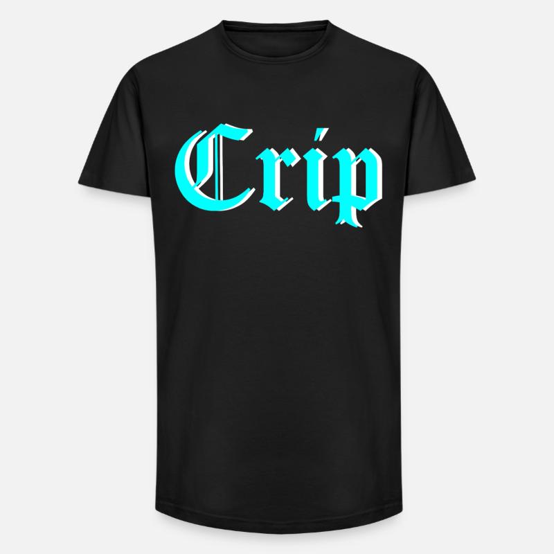 Crip - Long Fit Männer T-Shirt - Schwarz