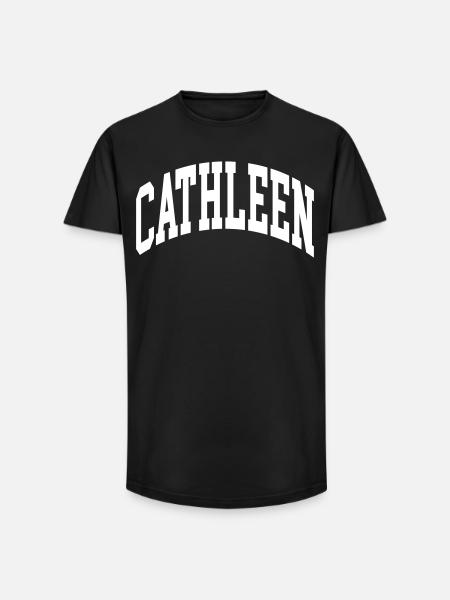 Cathleen - Long Fit Men's T-Shirt - black
