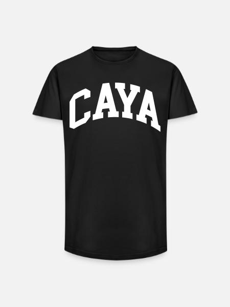 Caya - T-shirt coupe longue homme - noir