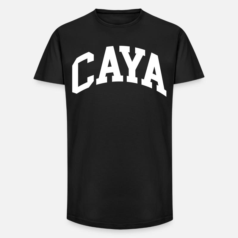 Caya - Long Fit Männer T-Shirt - Schwarz