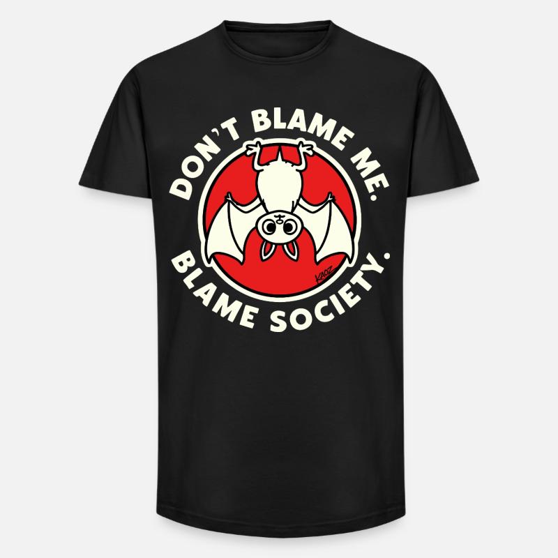 Don't Blame Me Bat-Gesellschaft - Long Fit Männer T-Shirt - Schwarz