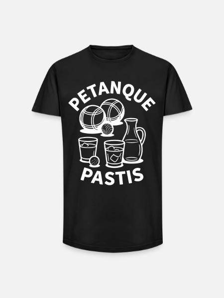 Petanque Pastis Boule Ball Sport - Long Fit Men's T-Shirt - black