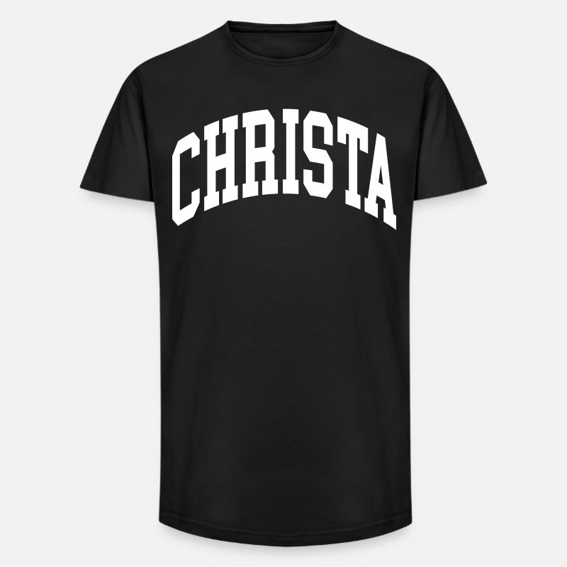 Christa - Long Fit Männer T-Shirt - Schwarz