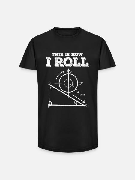 So mache ich ein Mathediagramm - Long Fit Männer T-Shirt - Schwarz
