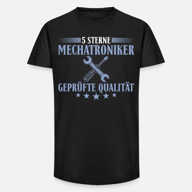 5 Sterne Mechatroniker – Profi Autoschrauber - Long Fit Männer T-Shirt - Schwarz