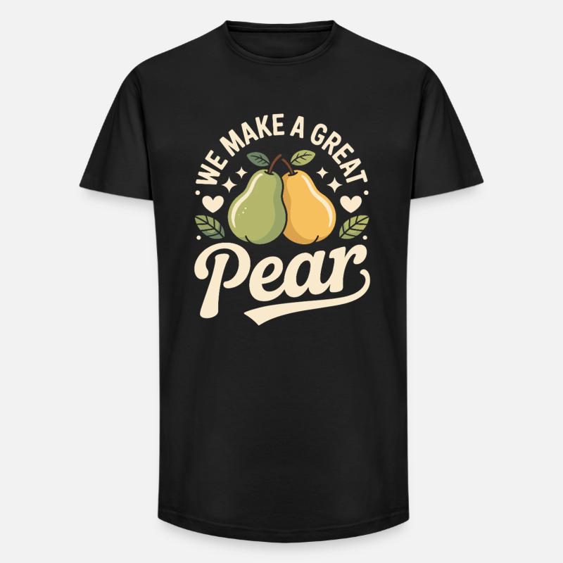 We Make A Great Pear - Long Fit Männer T-Shirt - Schwarz