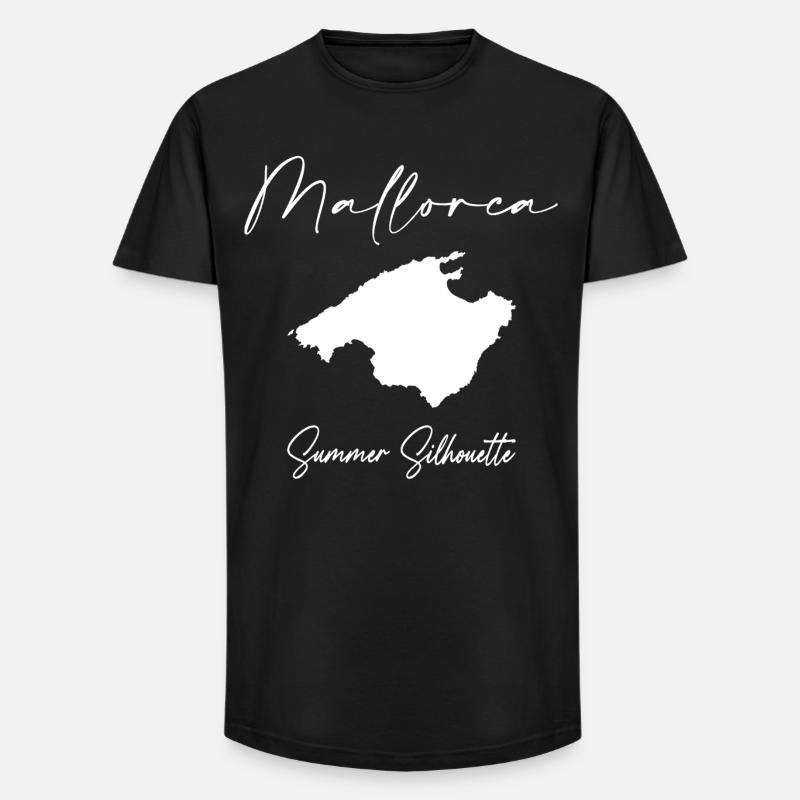 Mallorca - Long Fit Männer T-Shirt - Schwarz