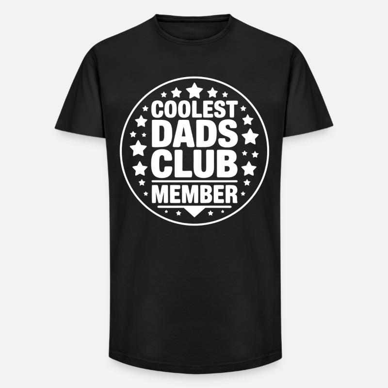 Coolster Dad Klub Mitglied - Long Fit Männer T-Shirt - Schwarz