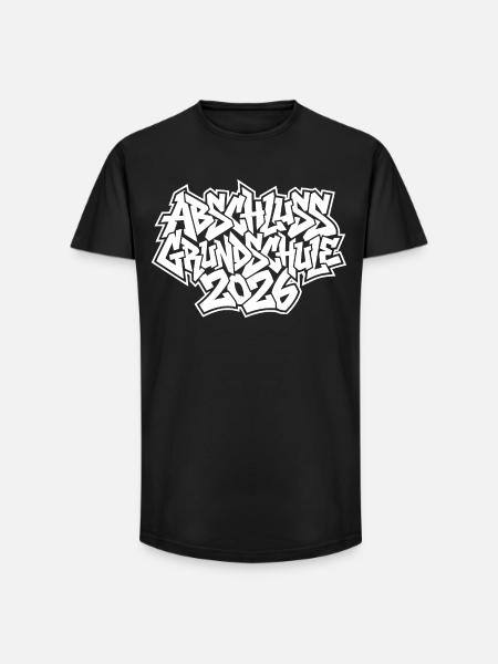 Elementary School Graduation 2026 Graffiti - Long Fit Men's T-Shirt - black