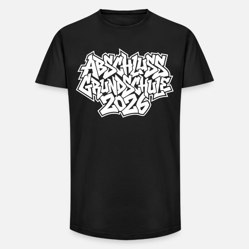Elementary School Graduation 2026 Graffiti - Long Fit Men's T-Shirt - black