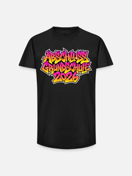 Elementary School Graduation 2026 Graffiti - Long Fit Men's T-Shirt - black
