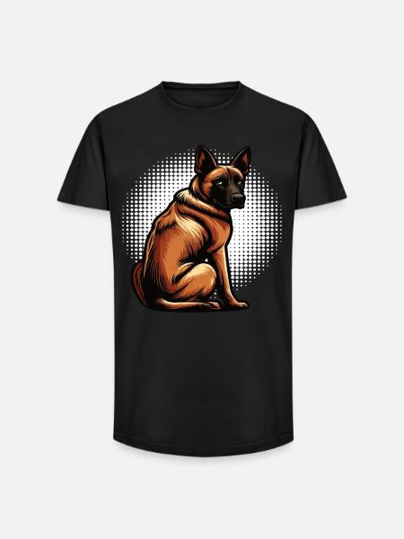 Malinois Belgian Shepherd Malinois Owner - Long Fit Men's T-Shirt - black