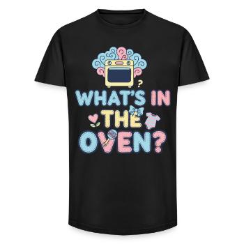 Geschlechter-Enthüllung, was im Ofen ist, Babyparty-Team - Long Fit Männer T-Shirt - Schwarz - Vorne - AI Model Male 185 light (185cm)