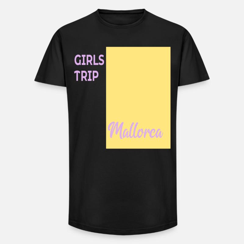 Mädchen Mallorca - Long Fit Männer T-Shirt - Schwarz
