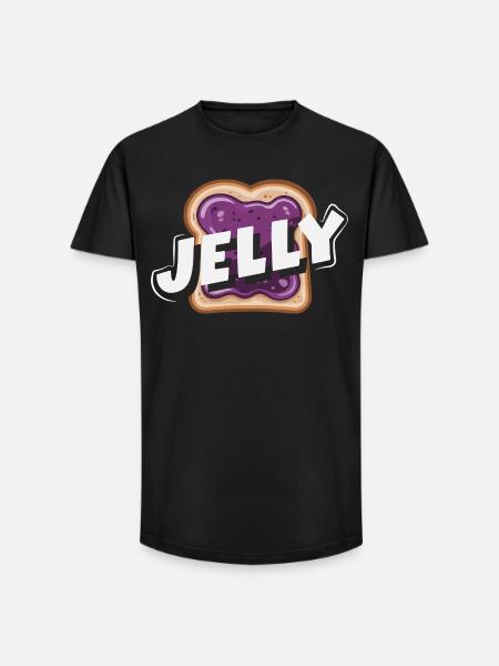 Peanut Butter & Jam Partner Look Design - Long Fit Men's T-Shirt - black
