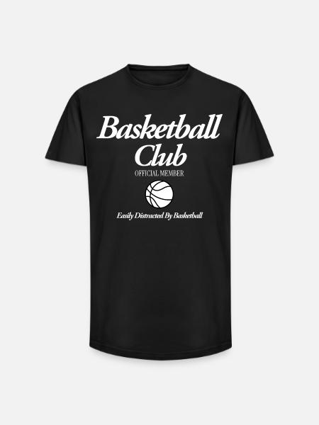 Basketball Club - Long Fit Men's T-Shirt - black