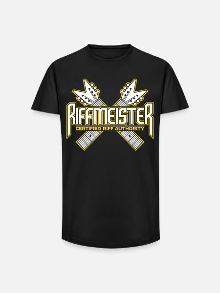 Riffmeister - Certified Riff Authority - Long Fit Men's T-Shirt - black