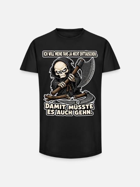 Mit der Axt geht’s auch - Long Fit Männer T-Shirt - Schwarz