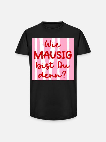 Freundschaft Maus Freundin - Long Fit Männer T-Shirt - Schwarz