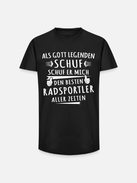 Radsportler - Long Fit Männer T-Shirt - Schwarz