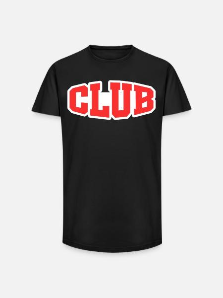 Club - Long Fit Männer T-Shirt - Schwarz