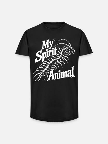 Scolopender Love - T-shirt coupe longue homme - noir