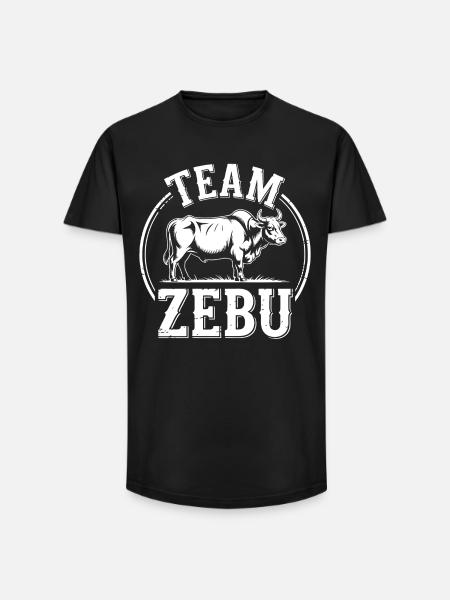 Zebu motif - Long Fit Men's T-Shirt - black