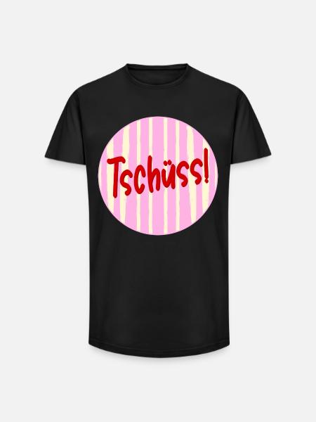 Abschied Tschüss - Long Fit Männer T-Shirt - Schwarz