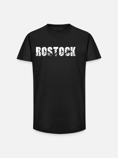 Rostock - Long Fit Männer T-Shirt - Schwarz