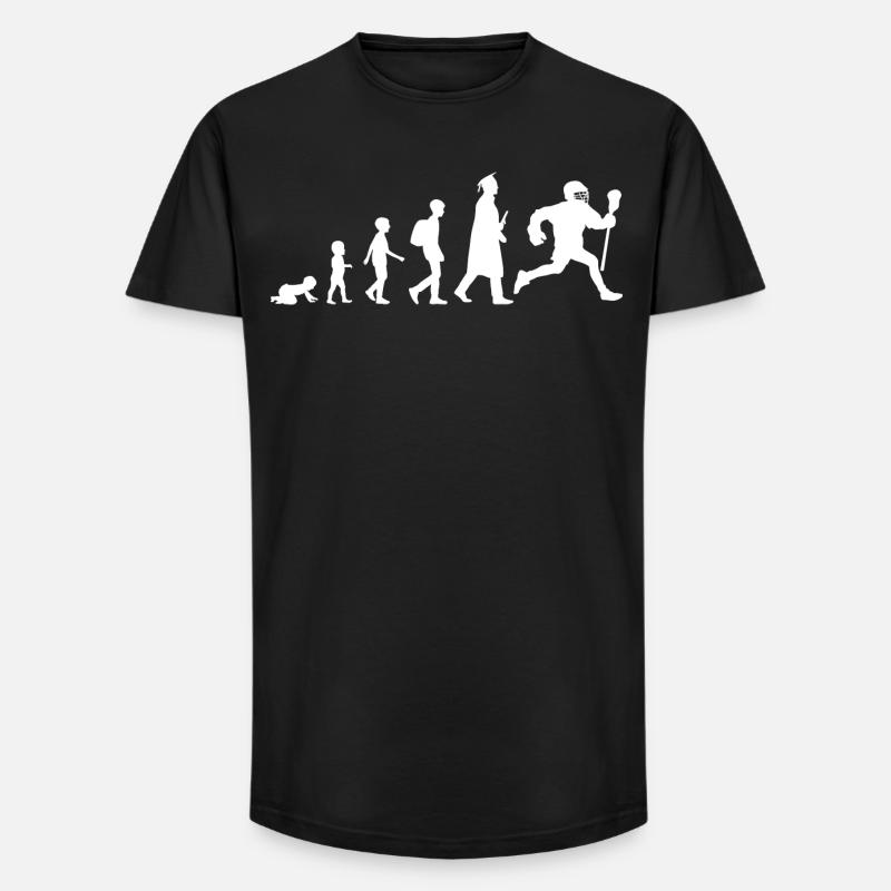 Évolution de la crosse - T-shirt coupe longue homme - noir
