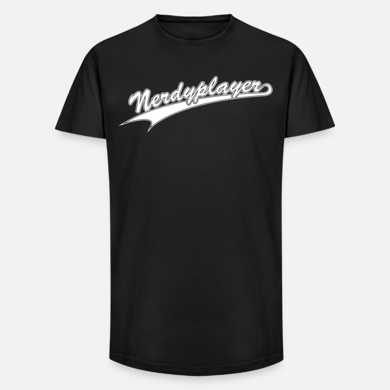 NERDY forever - Nerdyplayer - Long Fit Men's T-Shirt - black