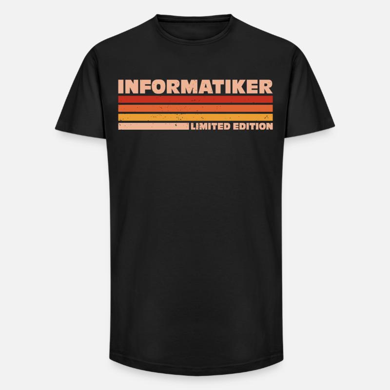 Informatiker Informatikerin Informatik - Long Fit Männer T-Shirt - Schwarz