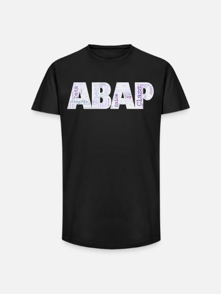 ABAP - Long Fit Männer T-Shirt - Schwarz