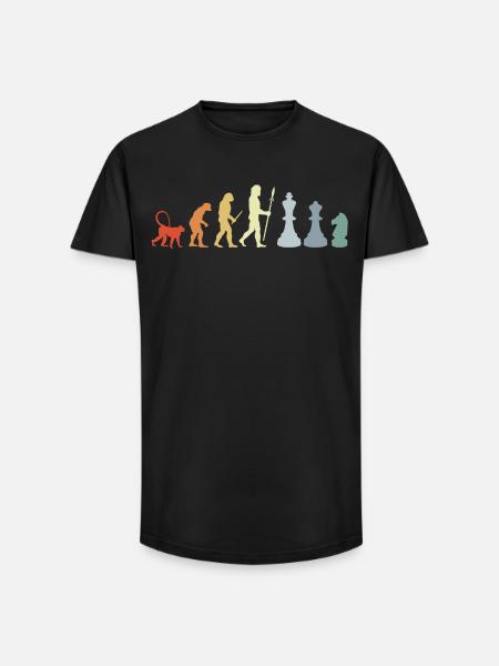 Chess Development - Long Fit Men's T-Shirt - black