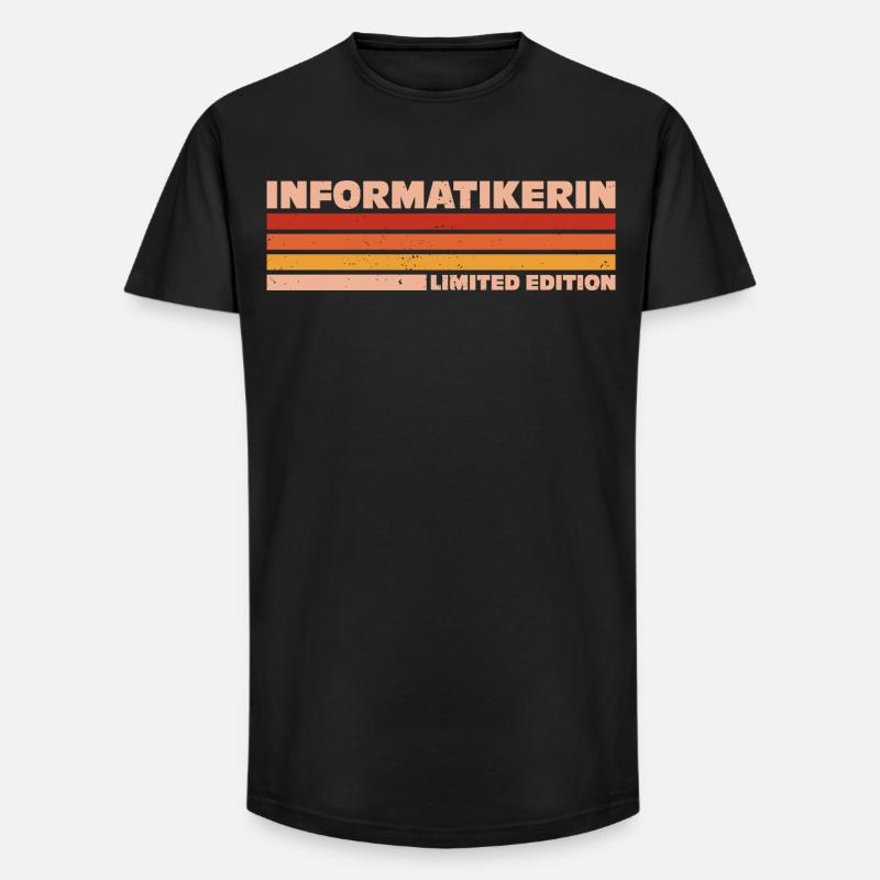Informatikerin Informatiker Programmiererin - Long Fit Männer T-Shirt - Schwarz