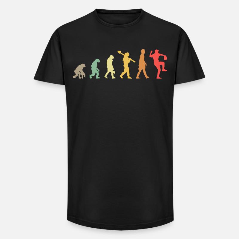 Baseball Evolution - Long Fit Männer T-Shirt - Schwarz