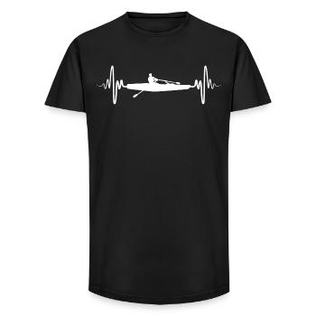 Sculling - Long Fit Men's T-Shirt - black - Front - AI Model Male 185 light (185cm)