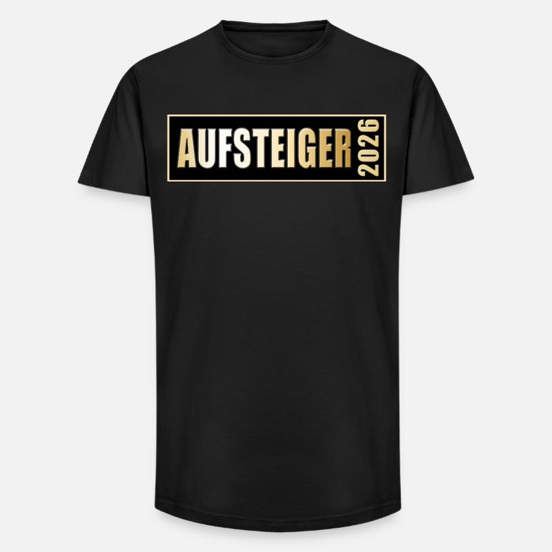 Aufsteiger 2026 Aufstieg - Long Fit Männer T-Shirt - Schwarz