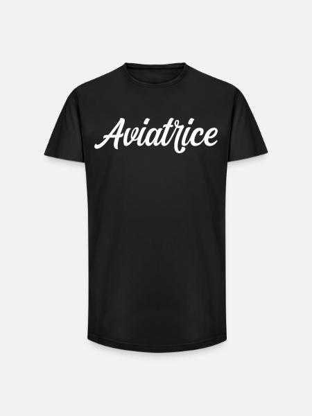 Fliegerpilot Flugzeugflug - Long Fit Männer T-Shirt - Schwarz