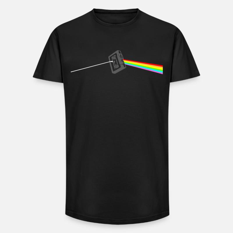 Kassette - Long Fit Männer T-Shirt - Schwarz