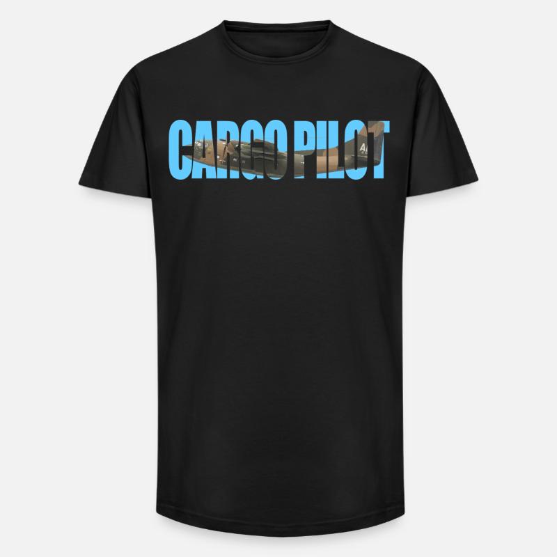 Cargo pilot C-123 - Long Fit Männer T-Shirt - Schwarz