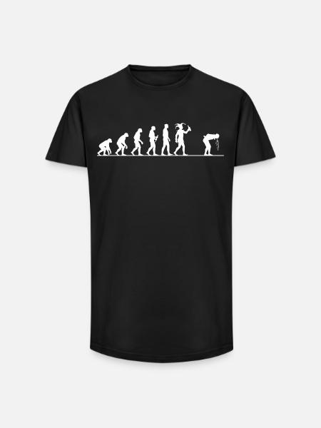 Carnival Evolution – From Monkey to Fool - Long Fit Men's T-Shirt - black