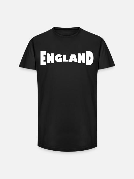 Angleterre - T-shirt coupe longue homme - noir