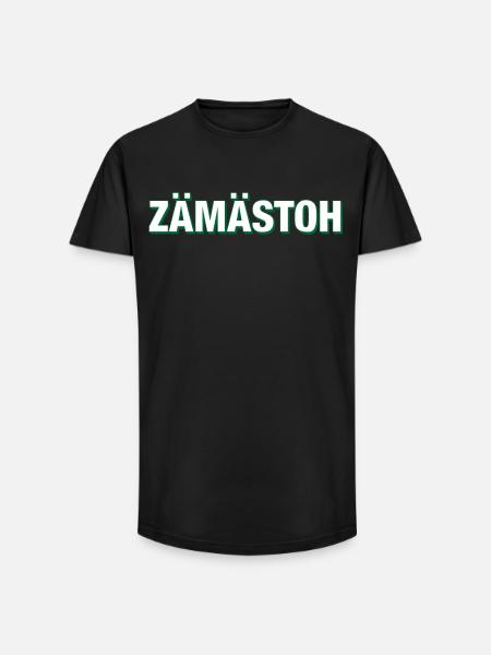 ZAEMAESTOH Fussball Spruch - Long Fit Männer T-Shirt - Schwarz