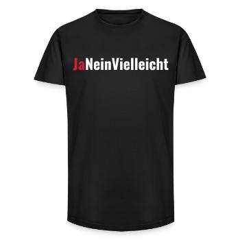 Proposal Engagement Bachelor Party Gift - Long Fit Men's T-Shirt - black - Front - AI Model Male 185 light (185cm)