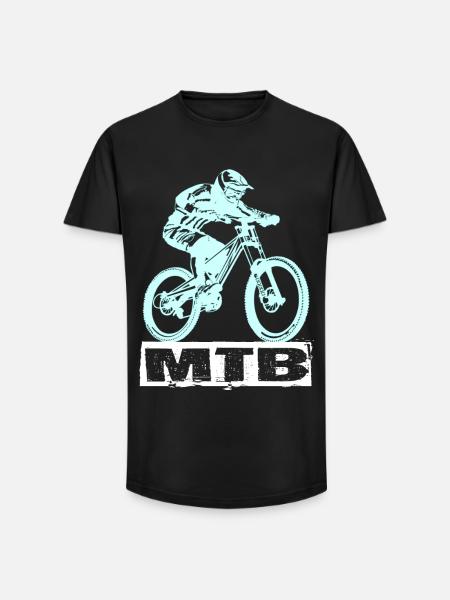 Vélo VTT - T-shirt coupe longue homme - noir