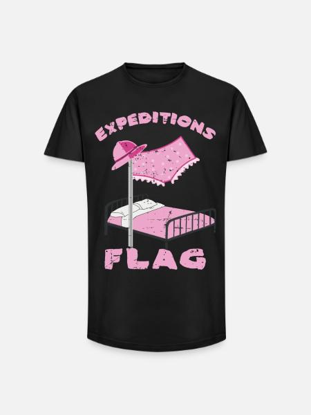 Expedition Flag Underpants - Long Fit Men's T-Shirt - black
