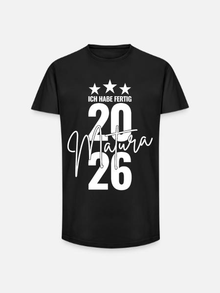 Matura 2026 I'm done - Long Fit Men's T-Shirt - black