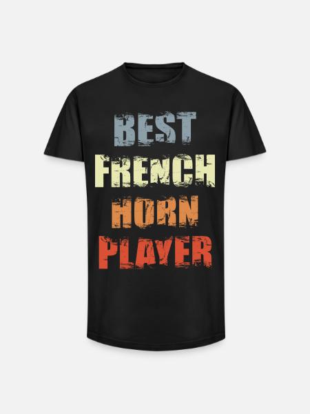 Bester Waldhornist - Long Fit Männer T-Shirt - Schwarz